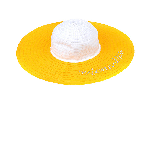 Шляпа с широкими полями Monnalisa Желтый, арт. 173004 3091 9915 | Фото 1