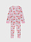 Пижама с принтом "Санта", розовая
