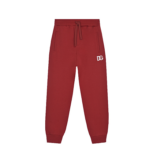 Красные спортивные брюки с белым лого Dolce&Gabbana Красный, арт. L4JPGD G7E5F R2254 | Фото 1