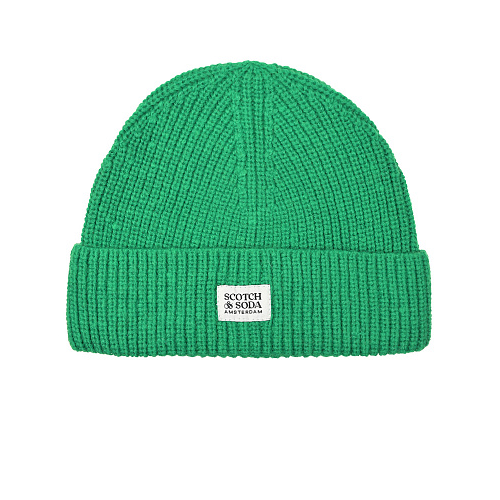 Зеленая шапка бини Scotch&Soda Зеленый, арт. 168573 4876 | Фото 1