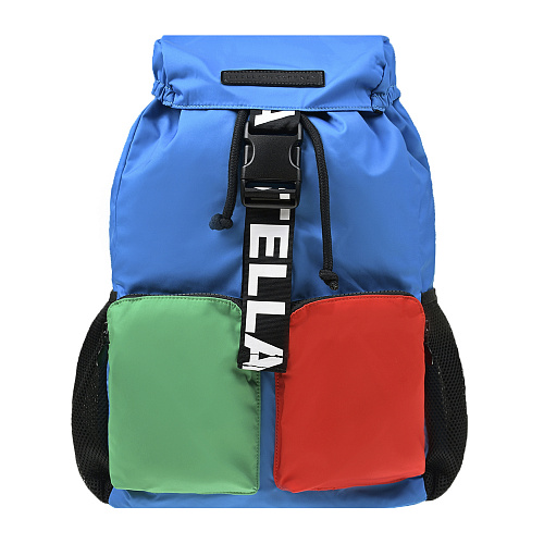 Рюкзак в стиле color block, 42x25x10 см Stella McCartney Мультиколор, арт. 8R0P88 Z0179 999 | Фото 1