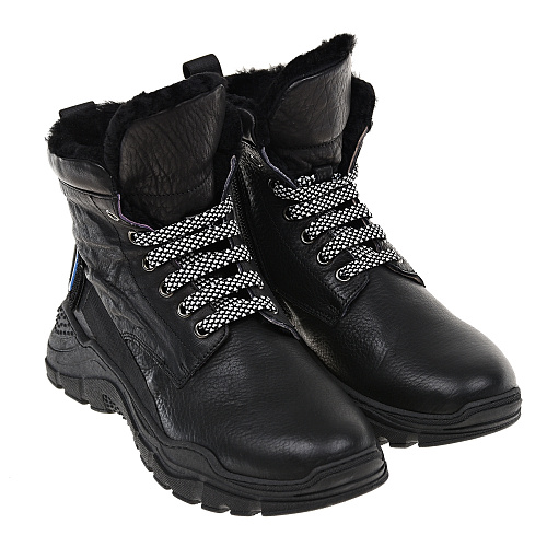 Черные ботинки с меховой подкладкой Morelli Черный, арт. M4B4-50693 999 | Фото 1
