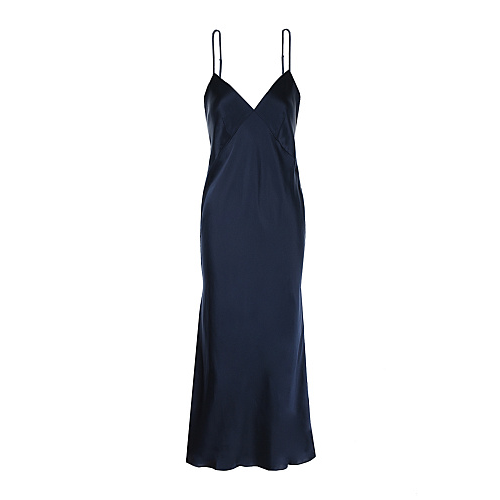 Темно-синее платье-комбинация Olivia von Halle , арт. ISSA - NAVY CORE NAVY CORE | Фото 1