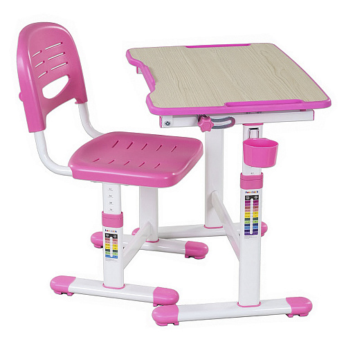 Комплект парта + стул трансформеры PICCOLINO II Pink FUNDESK , арт. 212116 | Фото 1