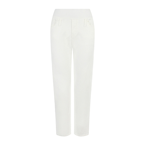 Белые джинсы длиной 7/8 Pietro Brunelli Белый, арт. JPOMUM DE0102 0000 | Фото 1