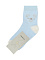 Носки с декором "медвежонок", голубые