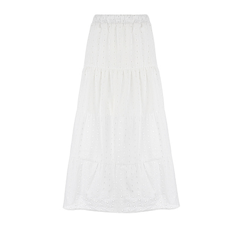 Белая юбка с шитьем Dan Maralex Белый, арт. 304420110 | Фото 1