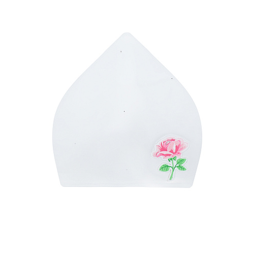Белая косынка с вышивкой &quot;роза&quot; Chobi Белый, арт. SH22102 WHITE | Фото 1