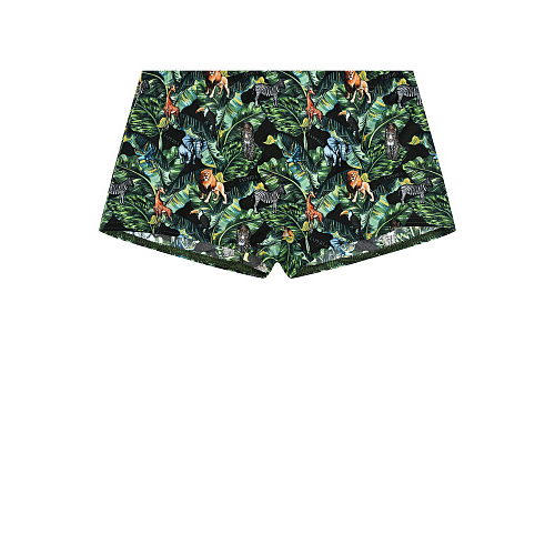 Плавки-шорты с принтом &quot;сафари&quot; La Perla Зеленый, арт. 77502 12 V.UNICA | Фото 1