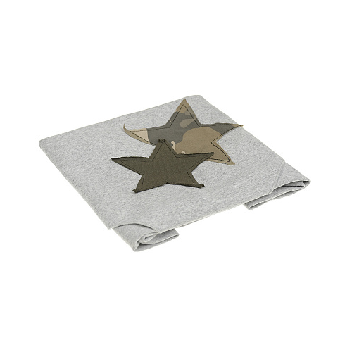 Серый шарф с камуфляжными звездами, 120x80 см Catya Серый, арт. 216202 9212 | Фото 1