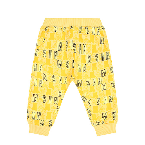 Желтые спортивные брюки с логотипом Moschino Желтый, арт. MOP03N LCB20 82807 | Фото 1
