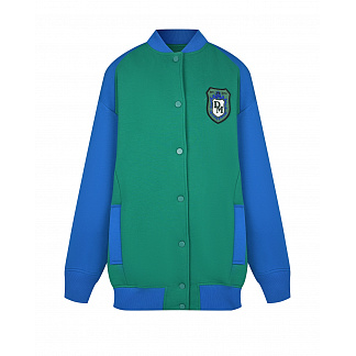 Сине-зеленая куртка-бомбер Dan Maralex Мультиколор, арт. 380392594 | Фото 1