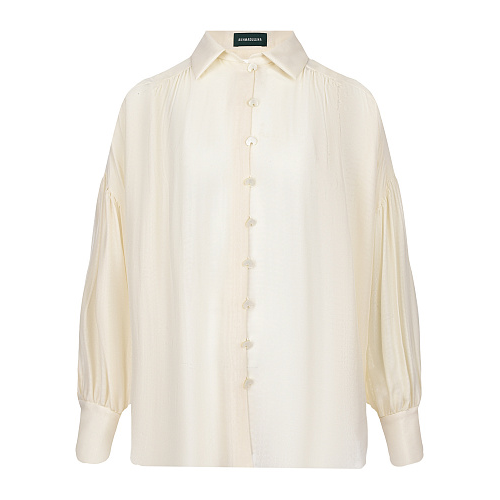 Шелковая блуза молочного цвета Alena Akhmadullina , арт. 1223.2BL001/S001 | Фото 1