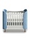 Кровать KIDI Soft mini, голубой, 60x120 см