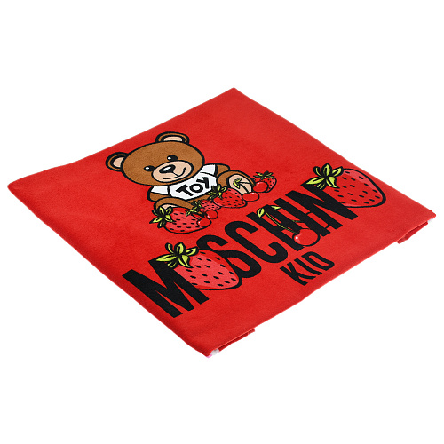 Красное полотенце с логотипом Moschino Красный, арт. HBX00W LGA10 50109 | Фото 1