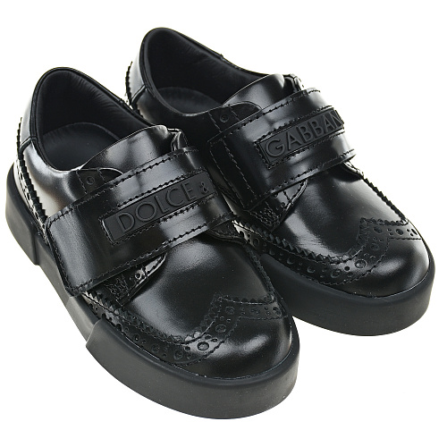 Черные туфли с перфорацией Dolce&Gabbana Черный, арт. DN0127 A1428 8B956 | Фото 1