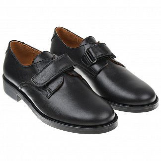 Черные кожаные туфли на липучке Beberlis Черный, арт. 20404-W20 NEGRO | Фото 1