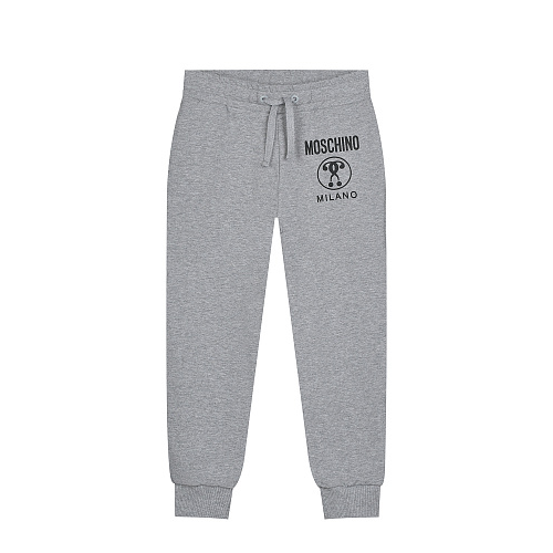 Серые спортивные брюки с лого Moschino Серый, арт. HUP05N LDA17 60901 | Фото 1