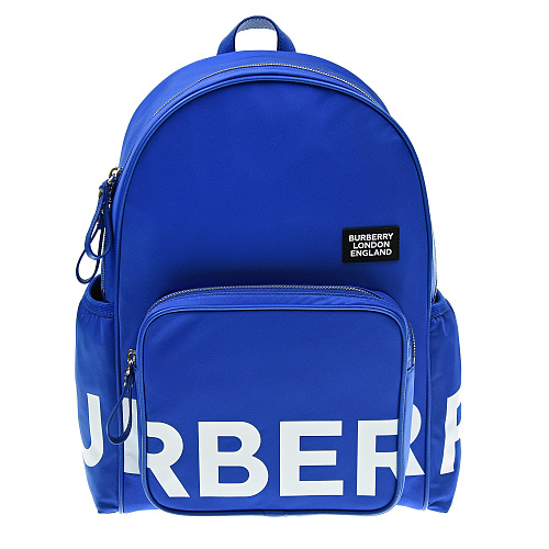 Синий рюкзак с белым логотипом, 38x24x12 см Burberry Мультиколор, арт. 8041236 MARCO BLE  COBALT BLU A1650 | Фото 1