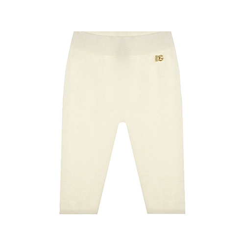 Кашемировые брюки кремового цвета Dolce&Gabbana Белый, арт. L2KP06 JAWO4 W3789 | Фото 1