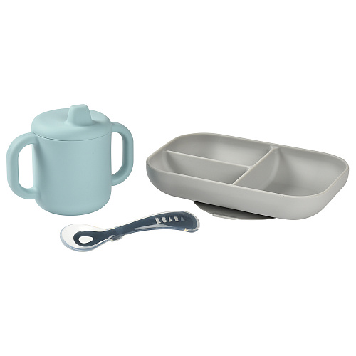 Набор посуды: тарелка, ложка, поильник BEABA , арт. 913526 | Фото 1