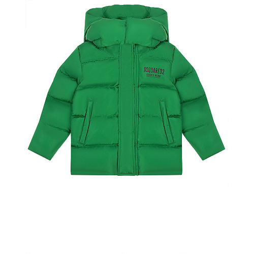 Зеленая стеганая куртка Dsquared2 Зеленый, арт. DQ1288 D00BN DQ519 | Фото 1