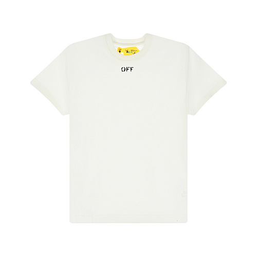 Белая футболка с логотипом Off-White Белый, арт. OGAA001S22JER0010110 | Фото 1