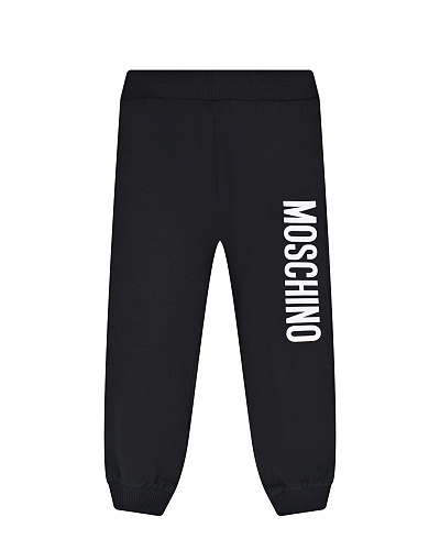 Черные спортивные брюки с лого Moschino Черный, арт. HMP057 LDA26 60100 | Фото 1