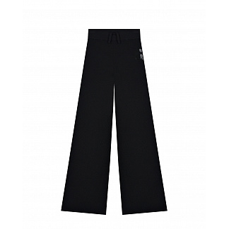 Черные широкие спортивные брюки MM6 Maison Margiela Черный, арт. M60214 MM072 M6900 | Фото 1