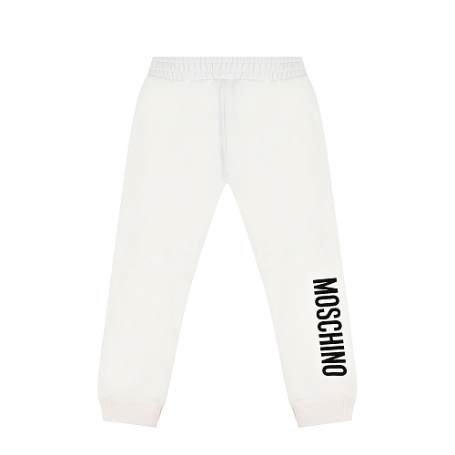 Белые спортивные брюки с логотипом Moschino Белый, арт. MOP035 LDA27 10101 | Фото 1