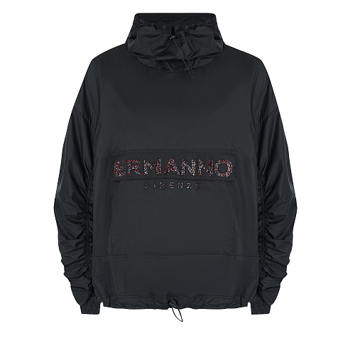 Черная куртка-анорак Ermanno Firenze Черный, арт. D40ED011E77 - E77 MF822 | Фото 1