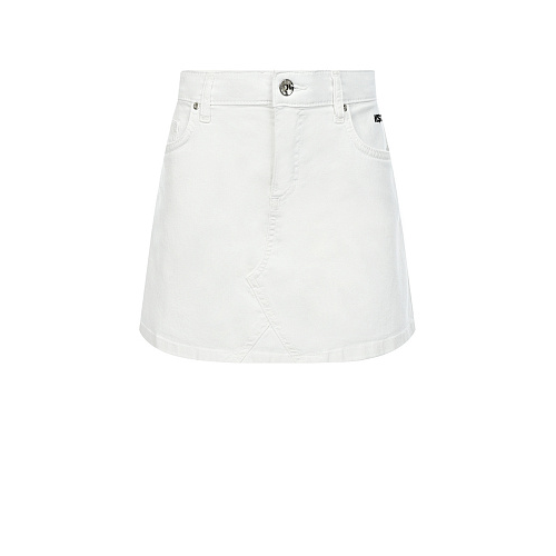 Белая джинсовая юбка MSGM Белый, арт. MS028787 1 | Фото 1