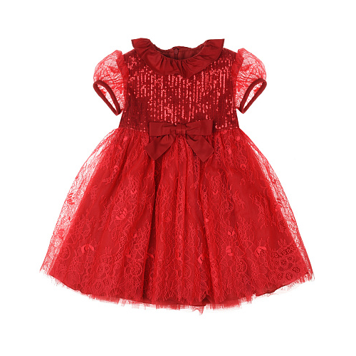 Красное платье с пайетками Aletta Белый, арт. HB210772 38C_KA3547 S574 | Фото 1