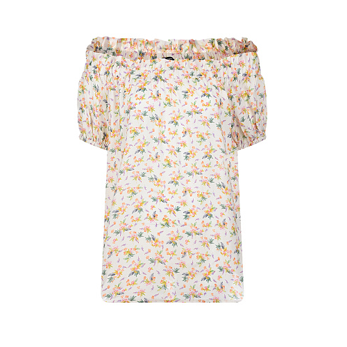 Блуза с цветочным принтом Pietro Brunelli Желтый, арт. TO0055 VI0090 S137 | Фото 1