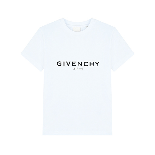 Белая футболка с черным логотипом Givenchy Белый, арт. H25324 10B | Фото 1