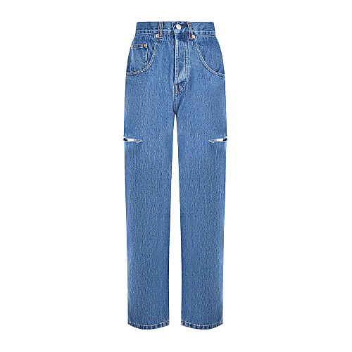 Синие джинсы с разрезами на бедрах Forte dei Marmi Couture Синий, арт. 21SF9056 DENIM | Фото 1