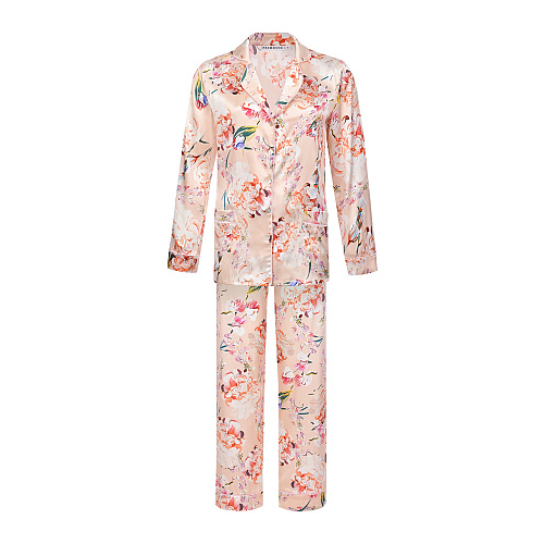 Шелковая пижама с цветочным принтом Primrose , арт. EW.002RB.S102 | Фото 1