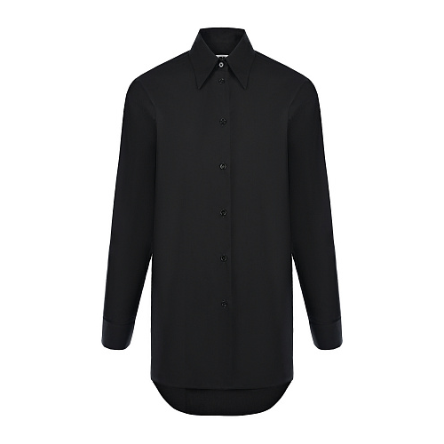 Черная рубашка свободного кроя MM6 Maison Margiela Черный, арт. S52DL0192 S47294 900 | Фото 1
