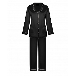 Черная шелковая пижама Primrose Черный, арт. 1W.509RB.S002 | Фото 1