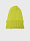 Желтая шапка с отворотом