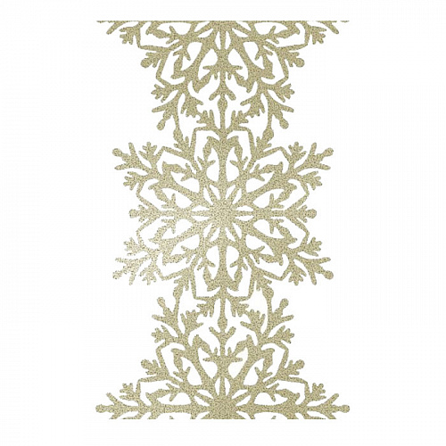 Золотая гирлянда для декора &quot;Снежинки&quot; 27,5х200 см Weiste , арт. 89 | Фото 1