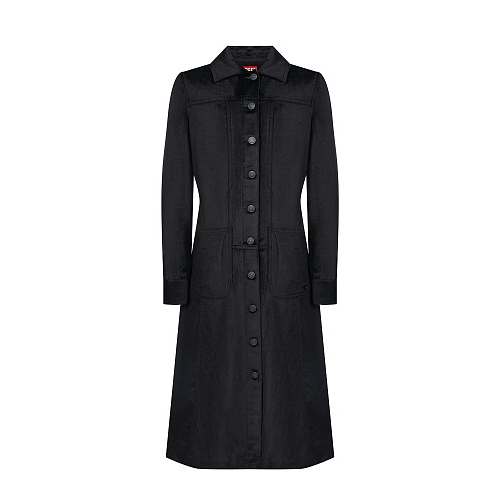 Черное платье с накладными карманами Diesel Черный, арт. J00909 KXBDN K900 | Фото 1