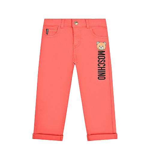 Розовые джинсы с логотипом Moschino Розовый, арт. MQP02M LRC03 50218 | Фото 1