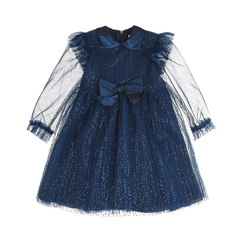 Синяя платье с блестками Aletta Синий, арт. HB210777-44L KA3575 S683 | Фото 1