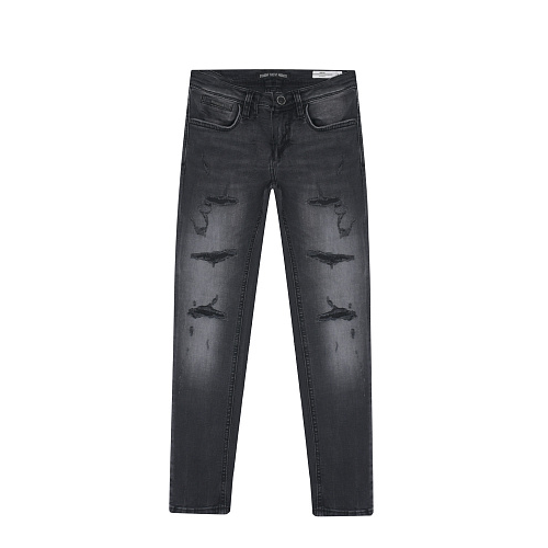 Черные выбеленные джинсы с разрезами Antony Morato Черный, арт. MKDT00064-FA750364-9000-1-W01552 NERO | Фото 1