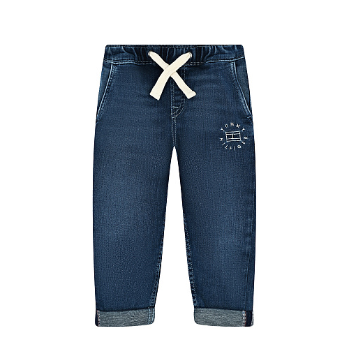 Синие джинсы из трикотажного денима Tommy Hilfiger Синий, арт. KB0KB06992 1BM | Фото 1