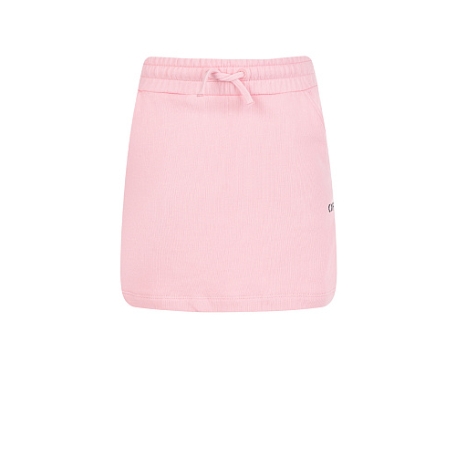 Розовая юбка с поясом на кулиске Off-White Розовый, арт. OGCK001S22FLE0043010 | Фото 1