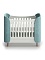 Кровать KIDI Soft mini, бирюзовый, 60x120 см