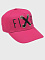 Кепка цвета фуксии с вышивкой "Fixed"