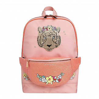 Розовый рюкзак с декором &quot;Тигрица с венком&quot; Jeune Premier , арт. BF022177/ SS22 | Фото 1